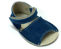 Shoeslepetit menorquina velcro azul baltico