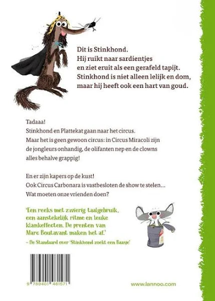 Stinkhond naar het circus boek