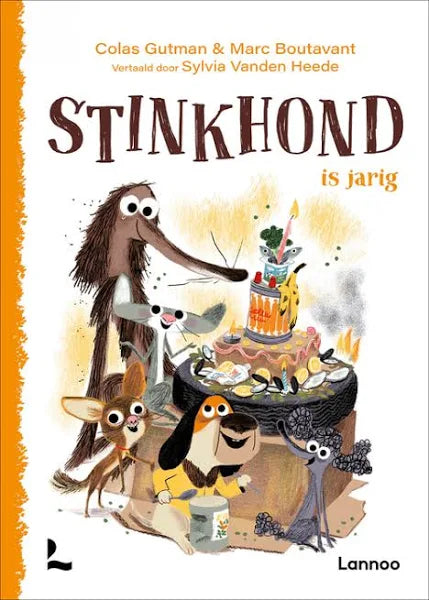 Stinkhond is jarig boek