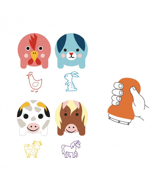 Djeco Tampons - Animaux de la ferme stempels +18m